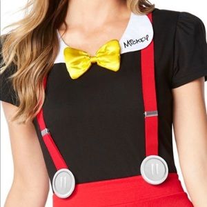 Mickey Mouse Women Costume Shirt and accessories